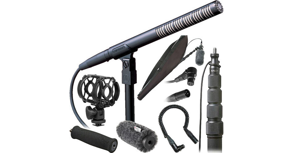 AudioTechnica Deluxe Shotgun Microphone Kit B&H Photo Video