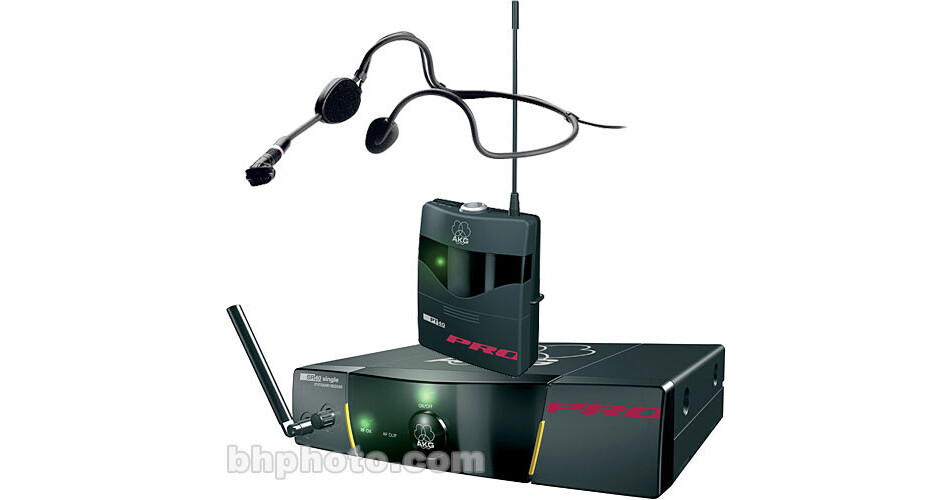 AKG WMS40 Wireless Lavalier Microphone System 7661 X 04200 B&H