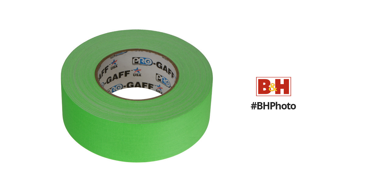 3M™ Premium Matte Cloth (Gaffers) Tape GT2 Fluorescent Green, 48 mm x 50 m  11 mil, 24 rolls per case > Duct Tapes > Industrial General Store