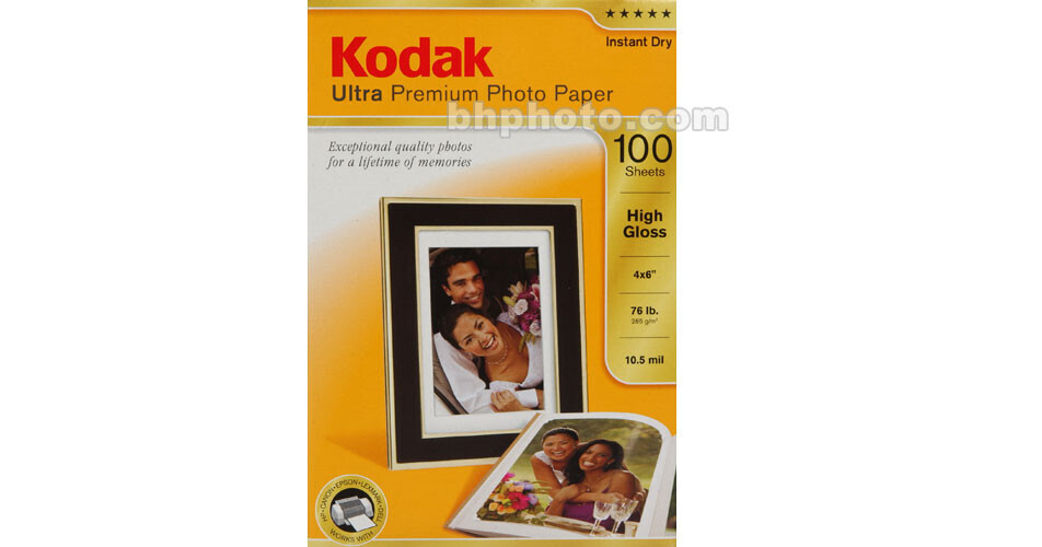 Kodak Ultra Premium Photo Paper 4x6 High Gloss 100 sheets New