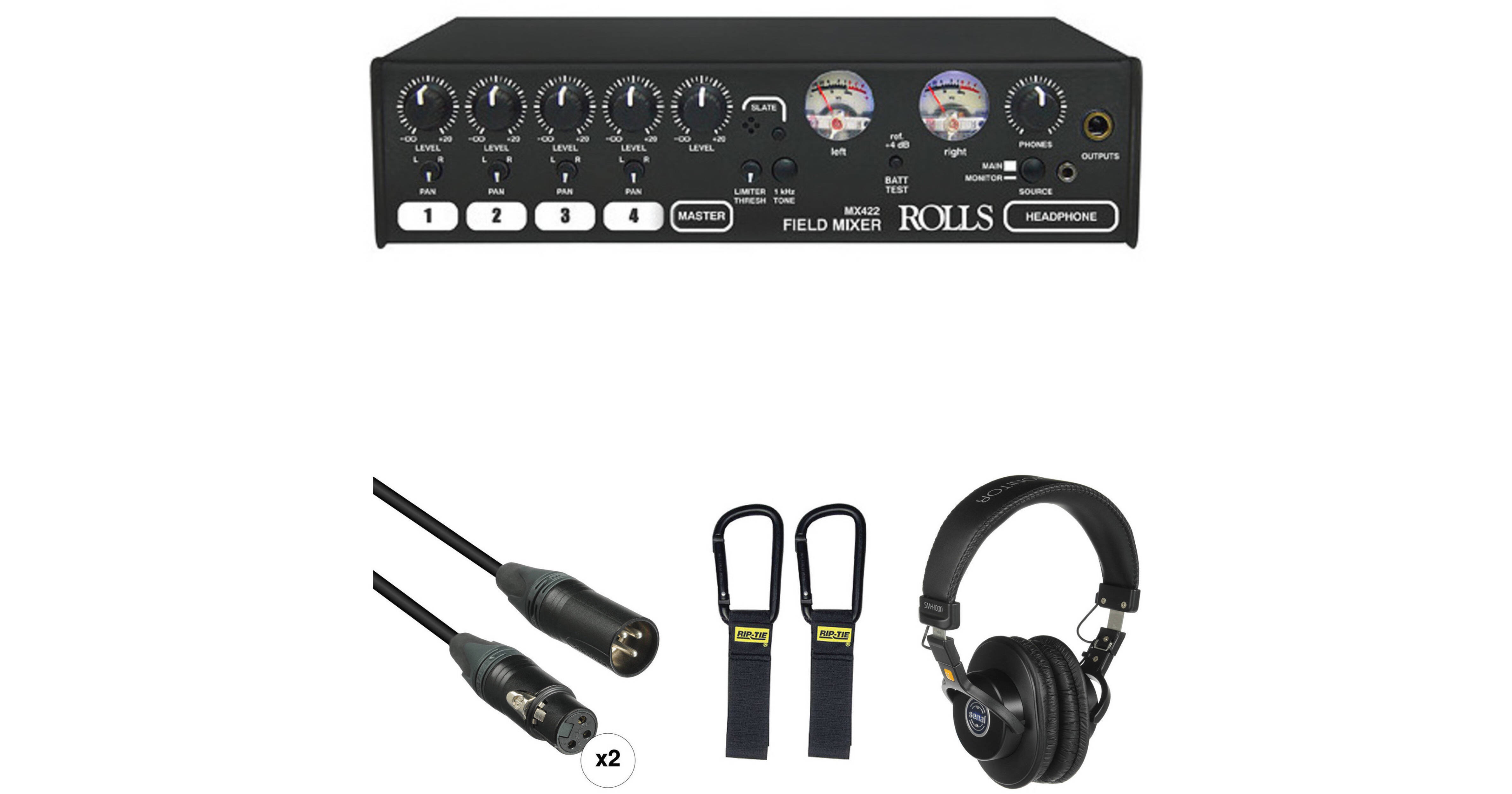 Rolls MX422 Basic Field Mixer Kit B&H Photo Video