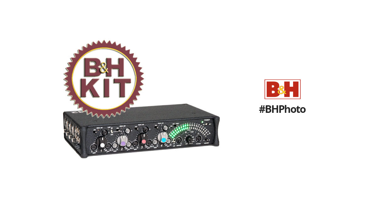 Sound Devices 442 ENG/EFP Deluxe Field Mixer Kit B&H Photo Video