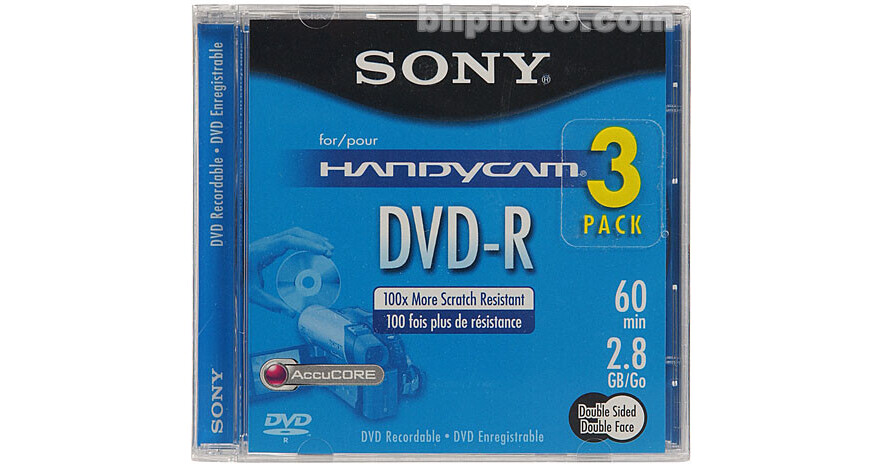 Sony 2.8 GB DVDR (3 Discs) 3DMR60DSR1H B&H Photo Video