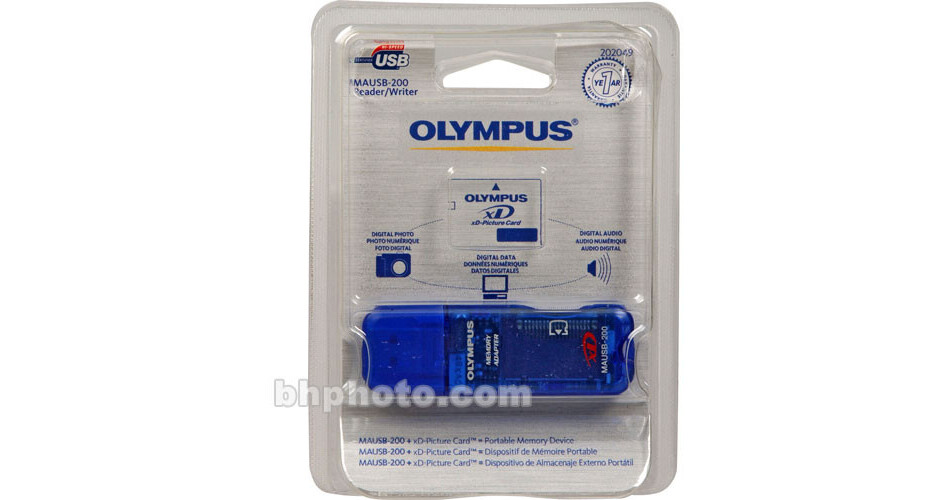Olympus MAUSB200 xDPicture Card Reader/Writer 202049 B&H Photo