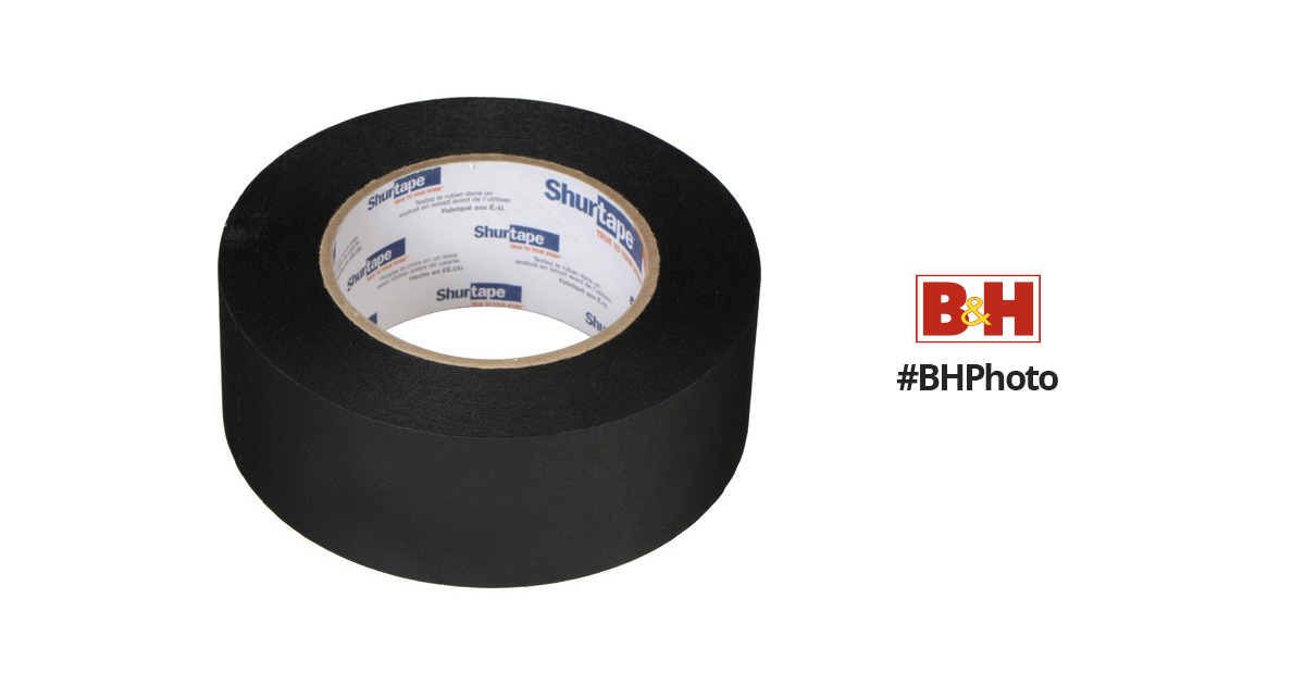 Permacel/Shurtape Paper Photographic Masking Tape (2 x 60 yd, Black)