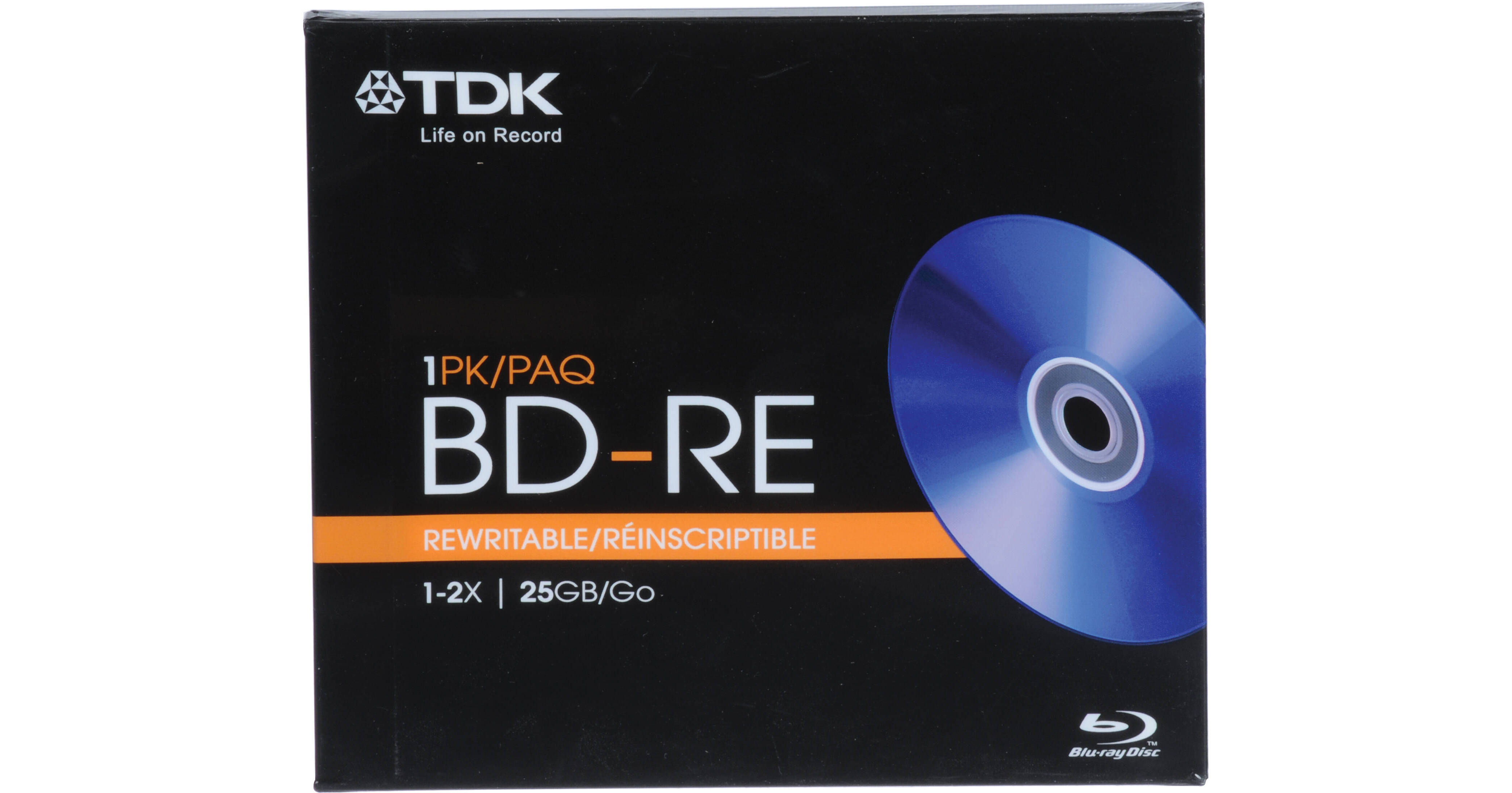TDK BDRE25A Bluray Recordable Disc 48699 B&H Photo Video