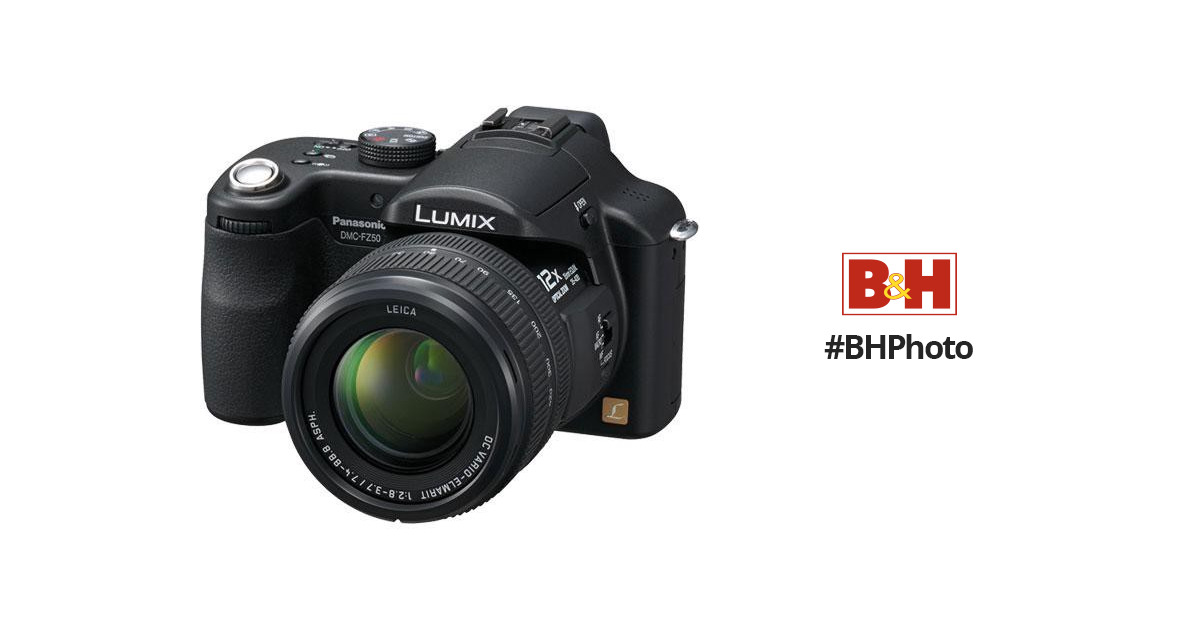 Panasonic Lumix DMC-FZ50 Digital Camera (Black) DMC-FZ50K B&H