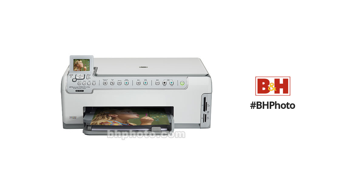  HP Photosmart C5180 Impresora, escáner, copiadora todo en uno  (#Q8220A) : Productos de Oficina