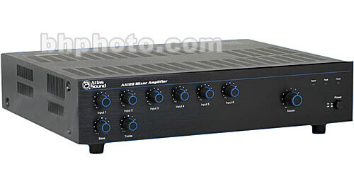 AtlasIED AA120 120W 6Channel Mixer Amplifier AA120 B&H Photo