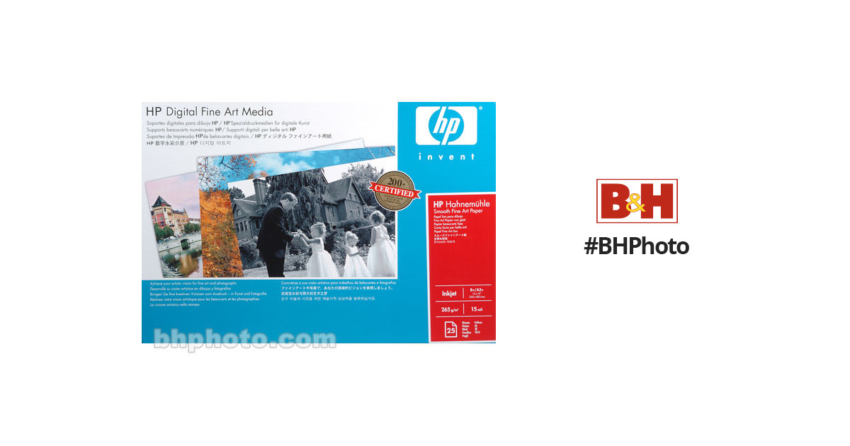 Q8738A HP Hahnemuhle テクスチャファインアート紙 (Textured Fine Art Paper) 265gsm 1067 mm x 10.7 m (42 in x 35 ft) - 2