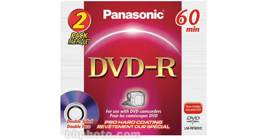 Panasonic 2.8GB DVDR Disc for DVD Camcorders LMRF60V B&H Photo