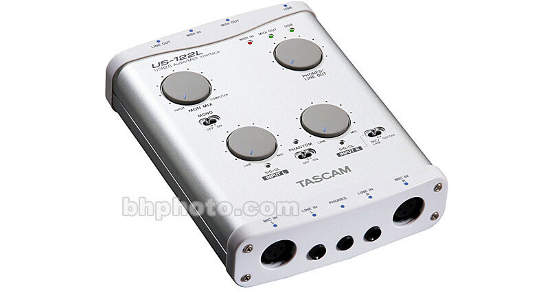 TASCAM US-122L Audio/MIDI Interface US-122L B&H Photo Video