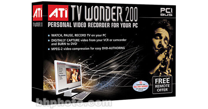 ATI TV Wonder 200 PCI TV Tuner Card 100703260 B H Photo Video