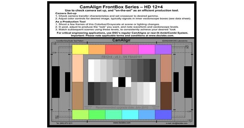 DSC Labs FrontBox 12+4 Test Chart FB12+4 B&H Photo Video