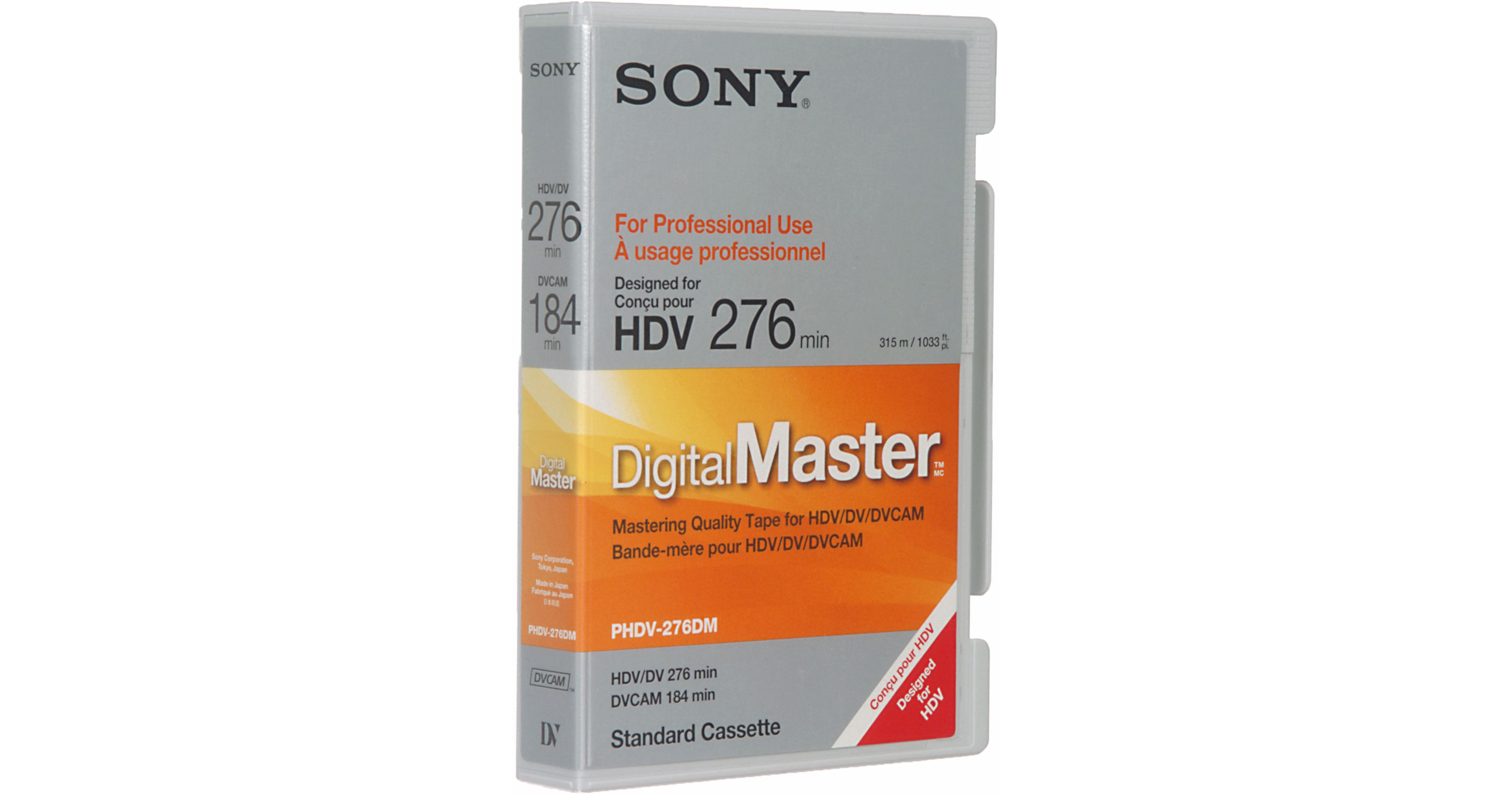 Sony PHDV-276DM 276 Minute Digital Master Videocassette