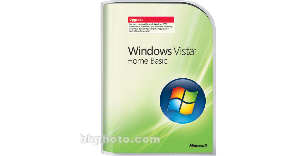 Microsoft Windows Vista Home Basic Edition Upgrade 66G-00003 B&H