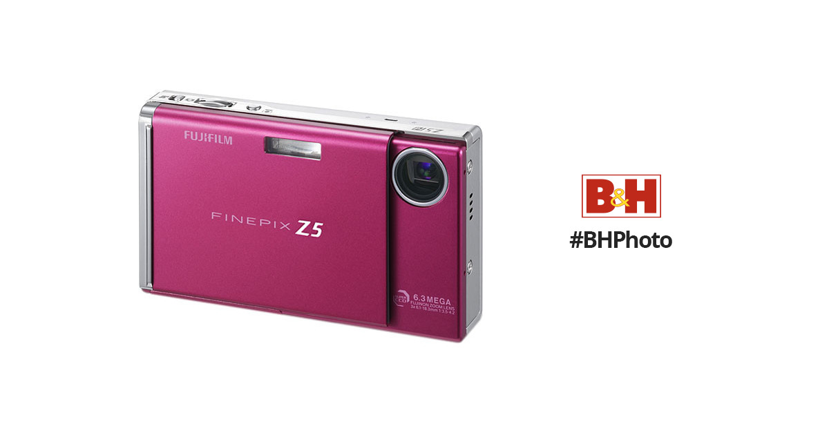 FUJIFILM FinePix Z5fd Digital Camera (Raspberry Red) 15728657