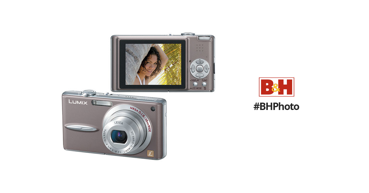 Panasonic Lumix DMC-FX30 Digital Camera (Brown) DMCFX30T B&H