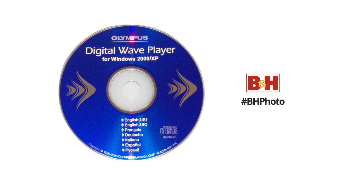 zuiden Stal hoesten Olympus Digi Wave Player Software for Digital Voice 149320 B&H