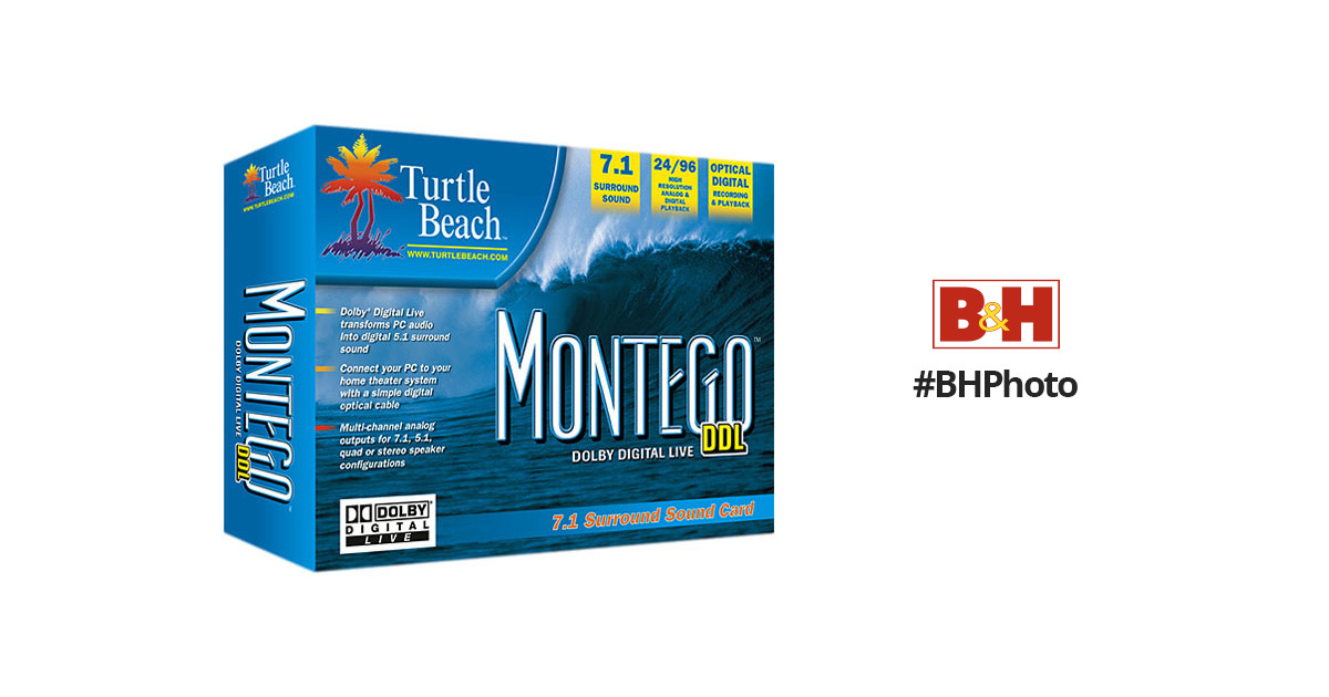 turtle beach montego ddl 7.1 sound card