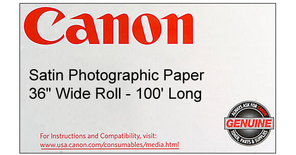 Canon Satin Photographic Paper (190 gsm) 36" Wide Roll