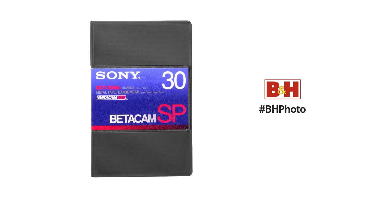Metal Videocassette BCT-30MA Sony BETACAM SP BLANK 30 Minute NEW QTY 2 