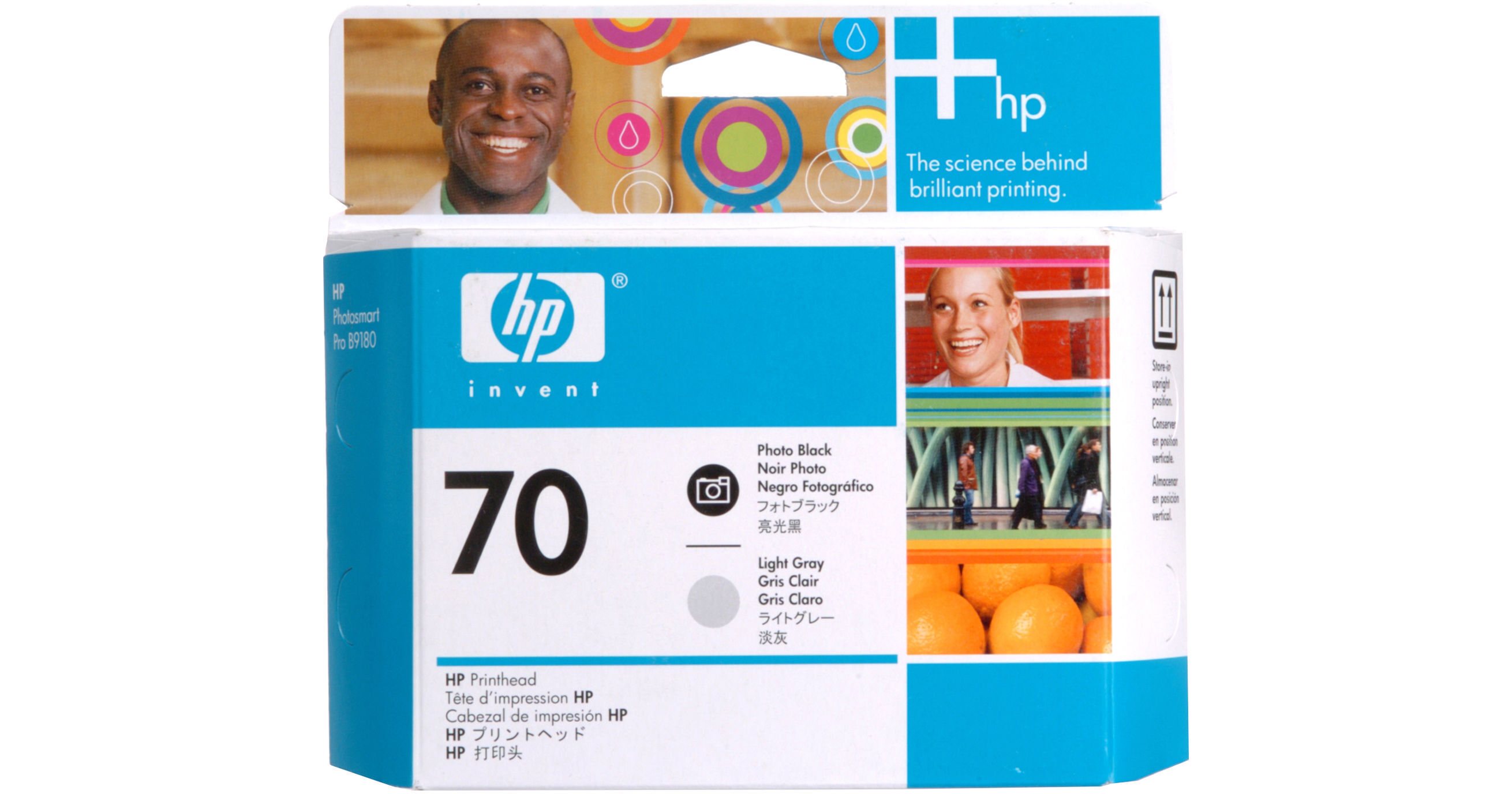 HP 70 Printhead Photo Black//Light Gray