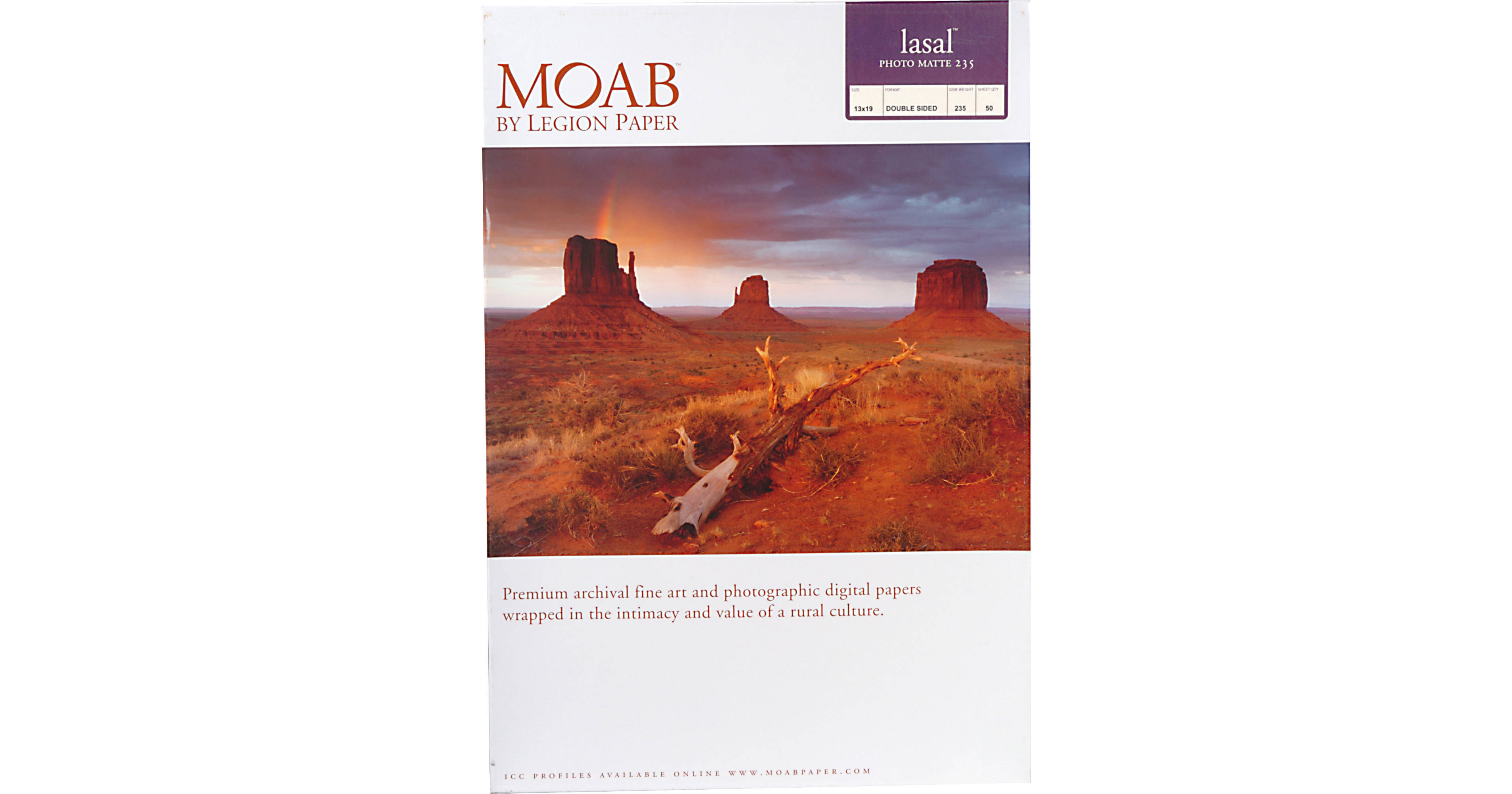 Moab Lasal Photo Matte 235 (13 x 19", 50 Sheets)