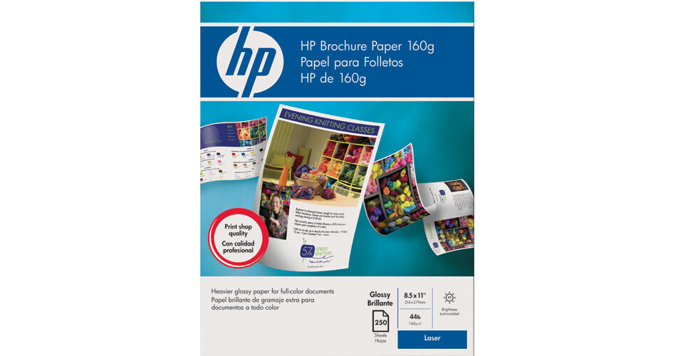 HP Color Laser Brochure Paper (Glossy) 8.5x11" 250 Q6610A