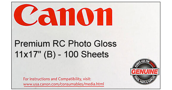 Canon Premium RC Photo Gloss Paper 11x17" 100 Sheets