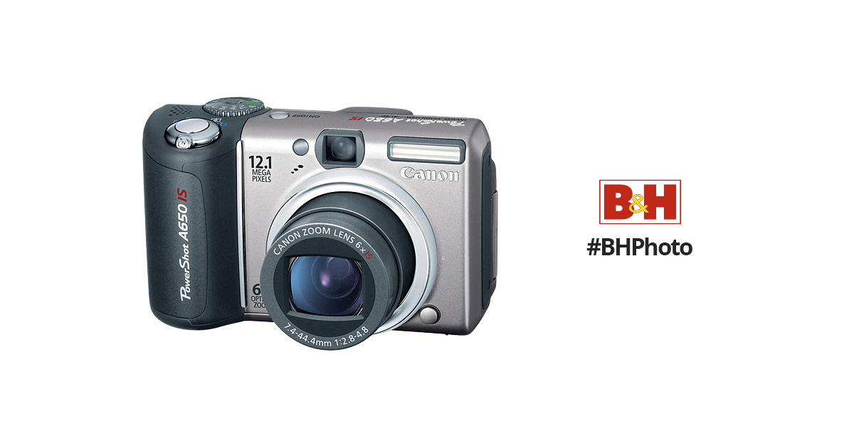Canon PowerShot A650 IS Digital Camera 2089B001 B&H Photo Video