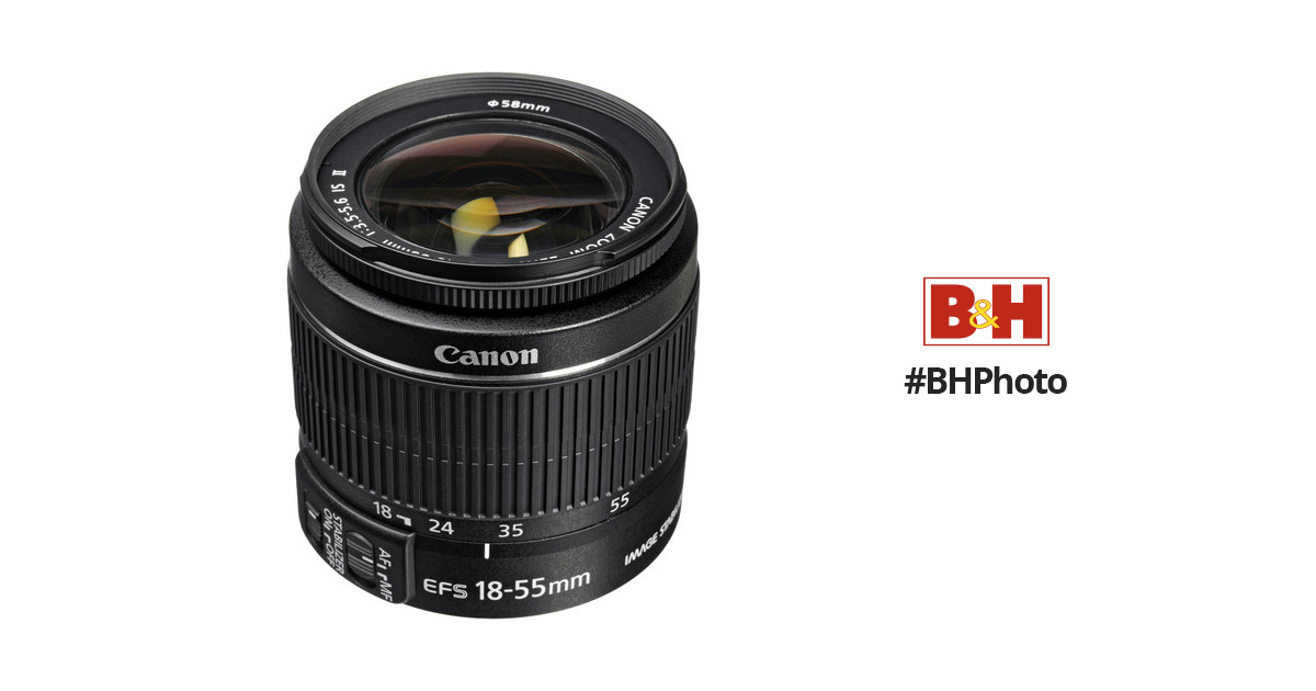 Canon EF-S 18-55mm f/3.5-5.6 IS II Lens 2042B002 BH Photo Video