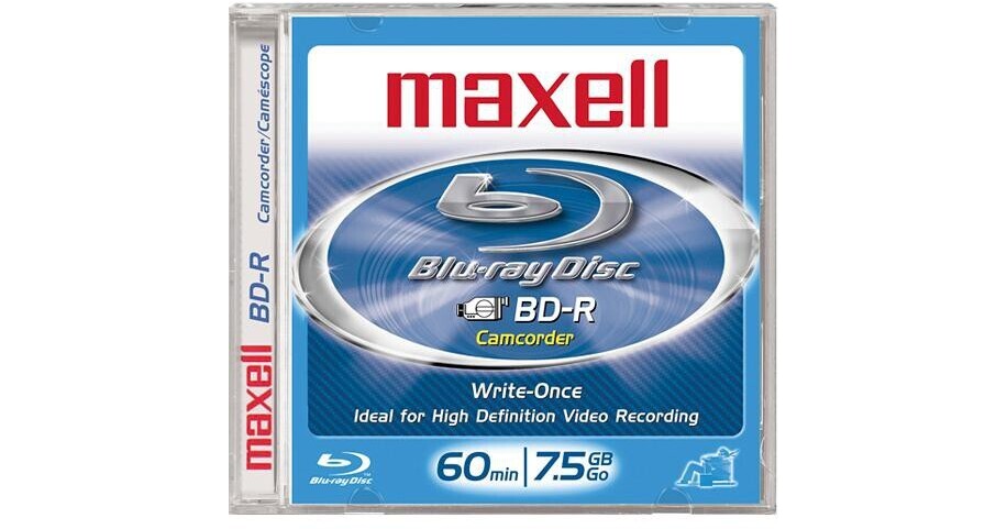 Maxell BD-R Camcorder Blu-ray Recordable Disc in Jewel Case