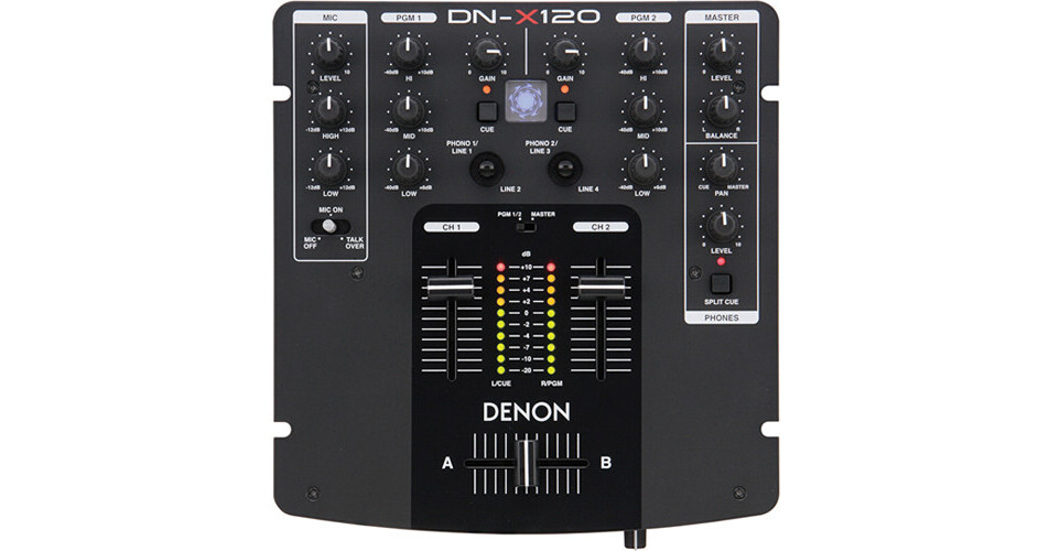 Denon DJ DN-X120 Two Channel DJ Mixer DN-X120 B&H Photo Video