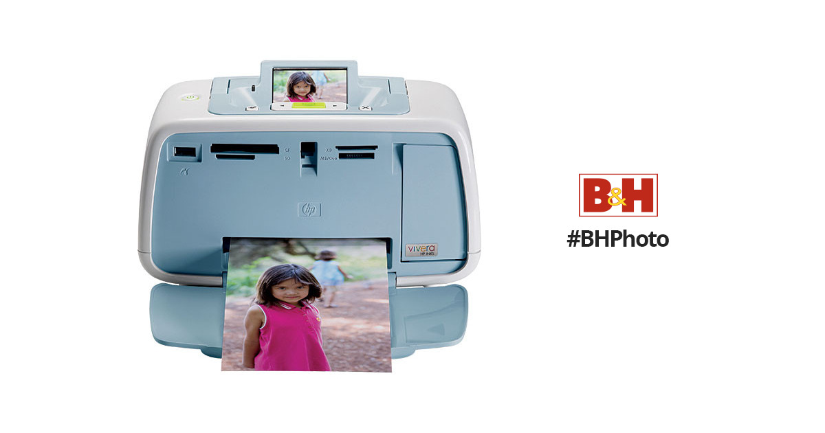 HP Photosmart A536 Compact Photo Printer Complete w/ Box & Paper WORKS EUC