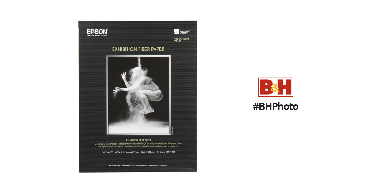 Epson Exhibition Watercolor Paper Textured 44in x 50'ft Roll, 310gsm -  FotoClub Inc