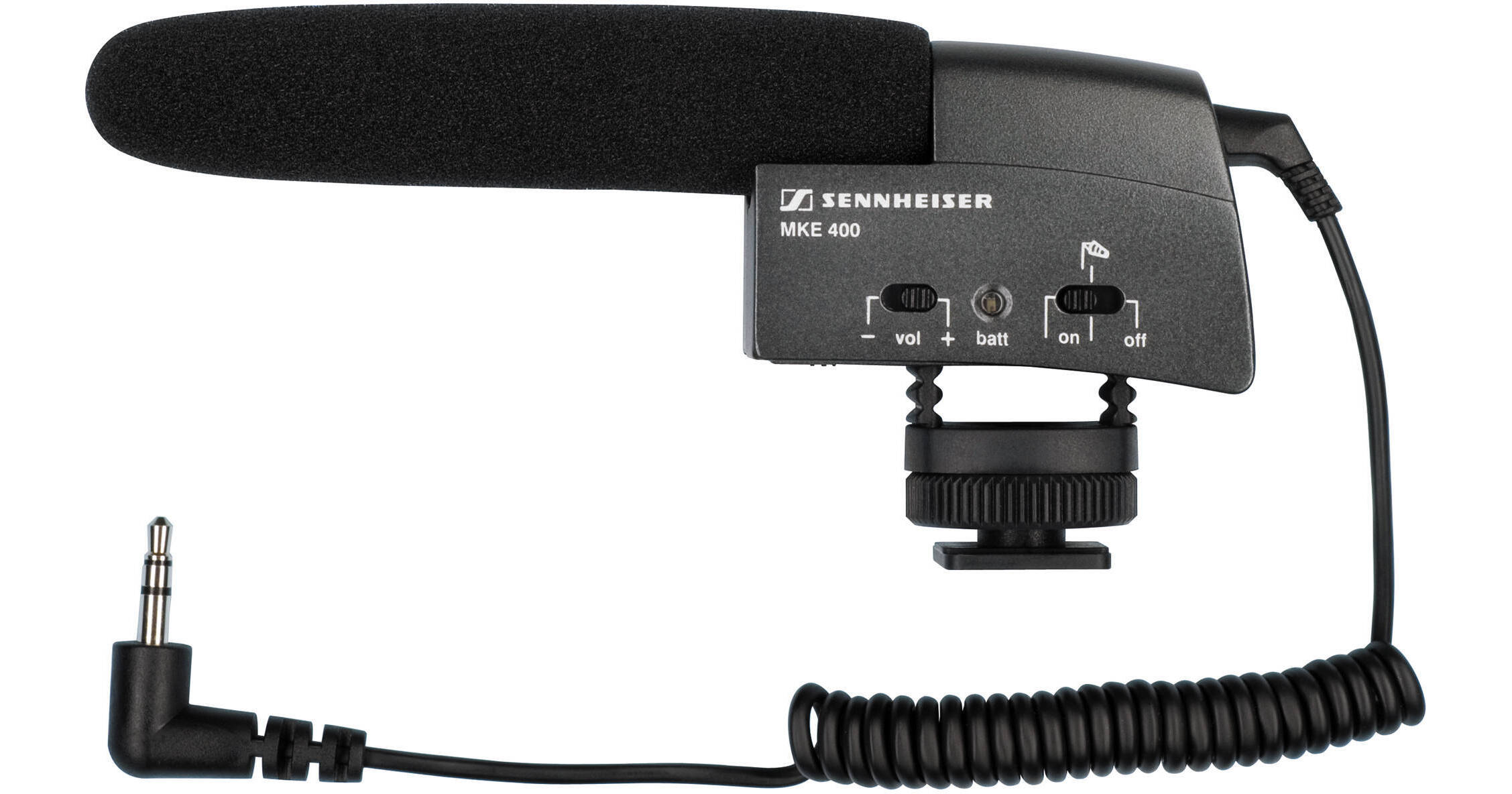 Sennheiser MKE 400 Camera-Mount Shotgun Microphone MKE400 B&H