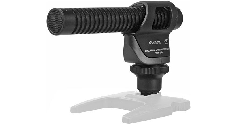 Canon DM-100 Camera-Mount Directional/Stereo Microphone for Vixia Camcorders