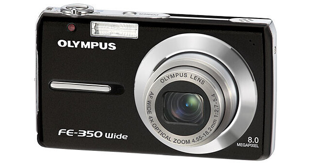 Olympus FE-350 Digital Camera (Black) 226245 B&H Photo Video