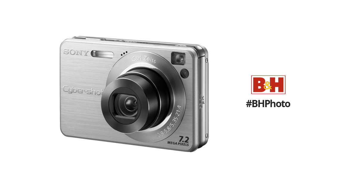 Sony Cyber-shot DSC-W120 Digital Camera (Silver) DSCW120 B&H