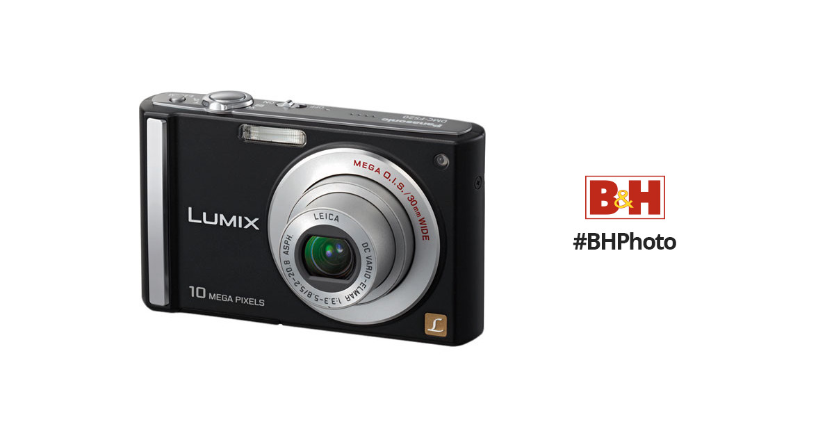 Panasonic Lumix DMC-FS20 Digital Camera (Black) DMC-FS20K B&H