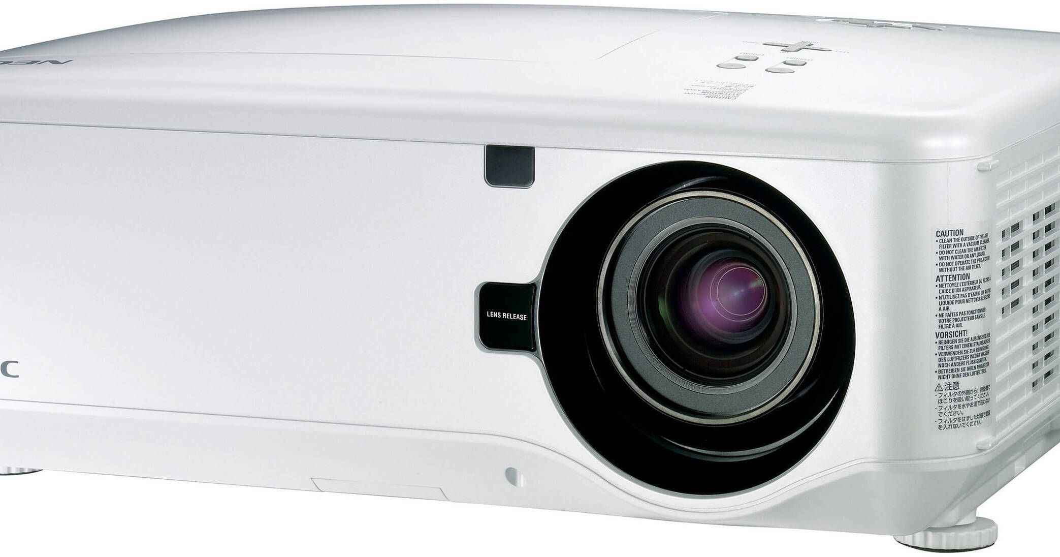 NEC NP4000 Wide-Screen DLP Projector with NP10ZL Zoom