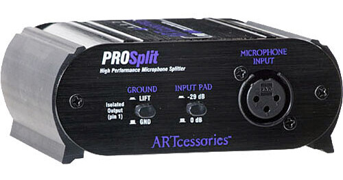 ART ProSplit - Two-Way Microphone Signal Splitter PROSPLIT B&H