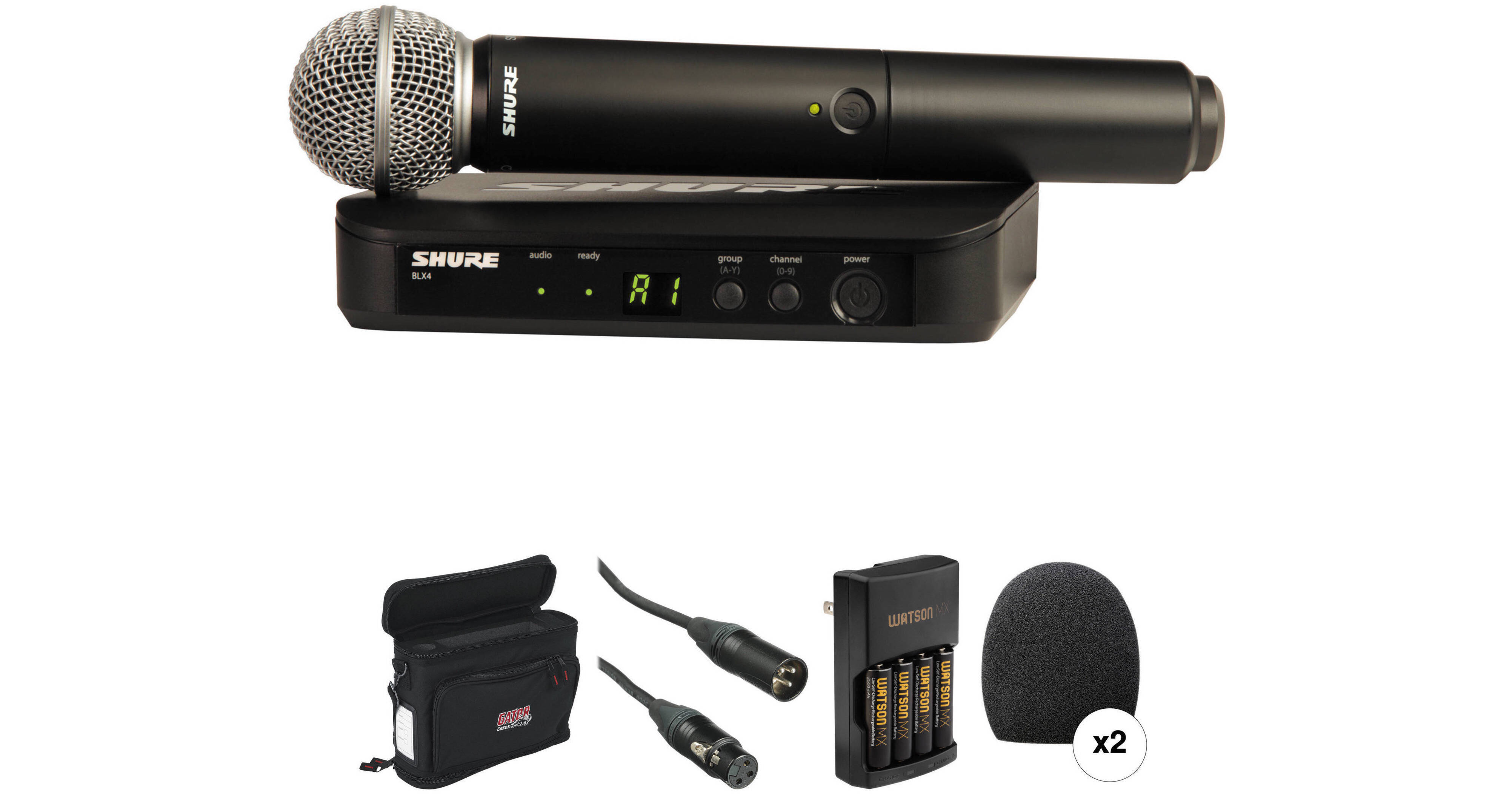 Shure Basic Wireless Handheld Microphone Kit B&H Photo Video