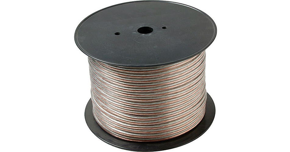 Steren 18Gauge 2Conductor Economy Speaker Wire, Clear