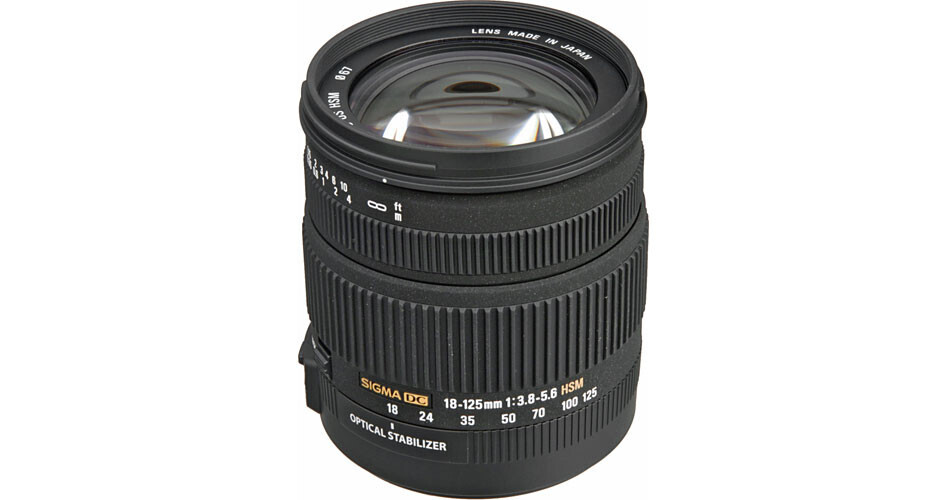 Sigma 18-125mm f/3.8-5.6 DC OS HSM Lens for Canon Digital 853101