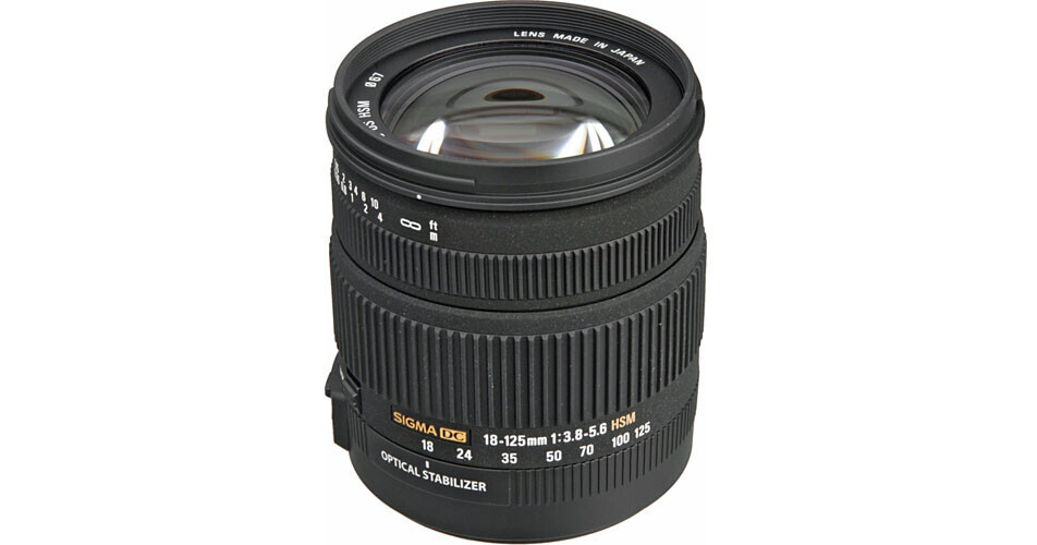 Sigma 18-125mm f/3.8-5.6 DC OS HSM Lens for Nikon Digital SLR