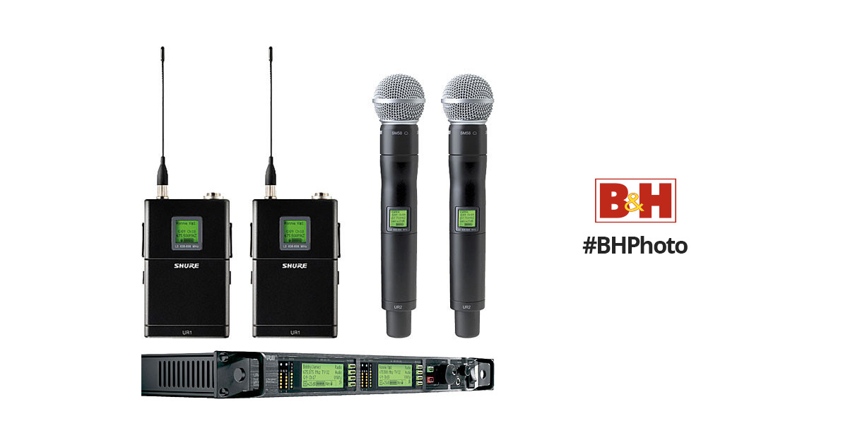 Shure UHF-R Professional Diversity Wireless Combo Microphone System