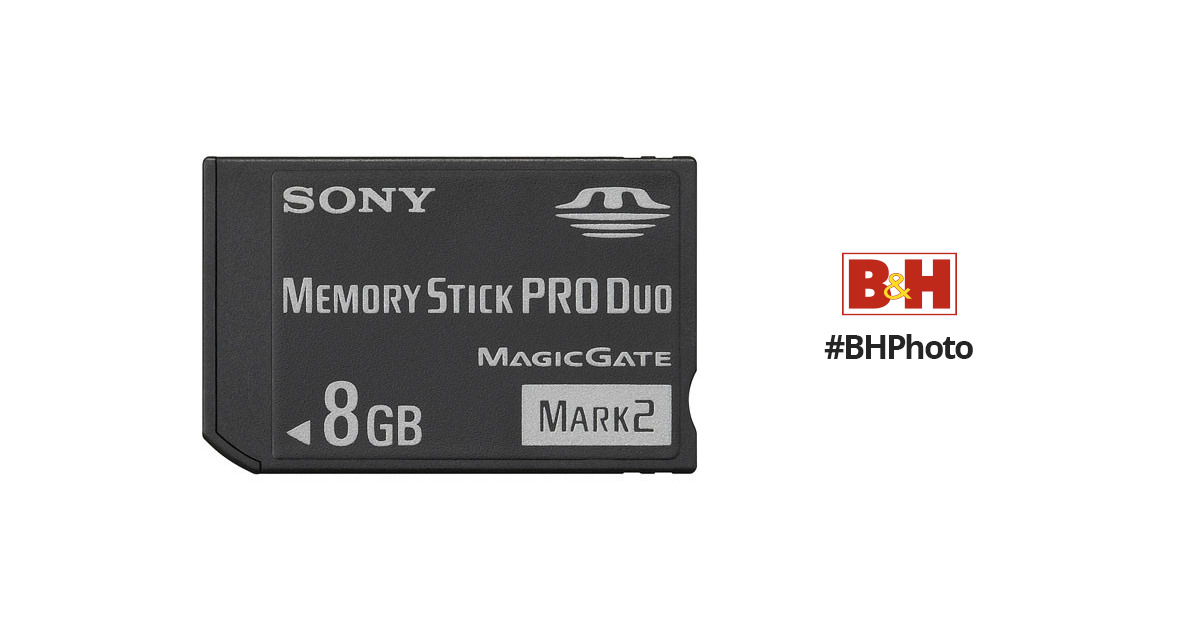 Sony 8GB Memory Stick PRO Duo (Mark 2) Media MSMT8G/ECO B&H