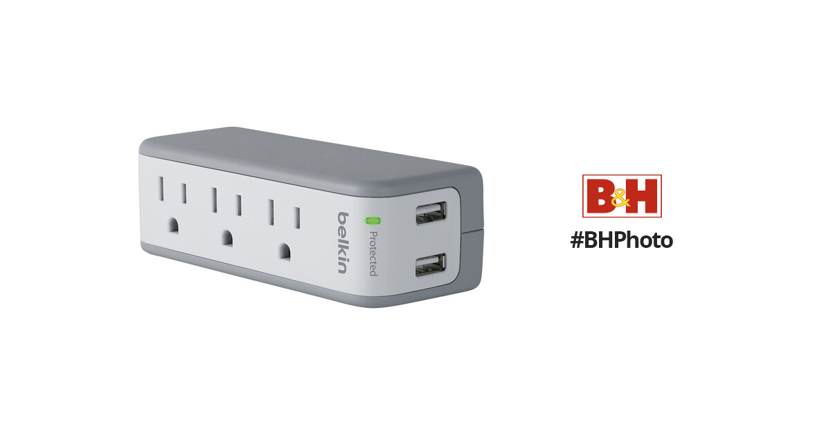 Belkin Belkin BZ103050-TVL Mini Surge Protector with USB Charger 